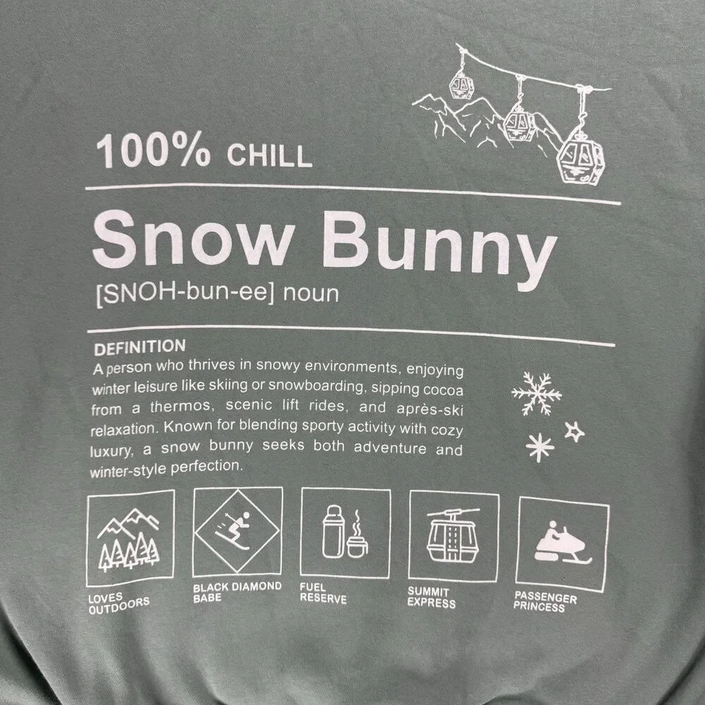 NWOT Wild Fable Viral 100% Chill Snow Bunny Recalled Target Hoodie Green Size M - Picture 2 of 14